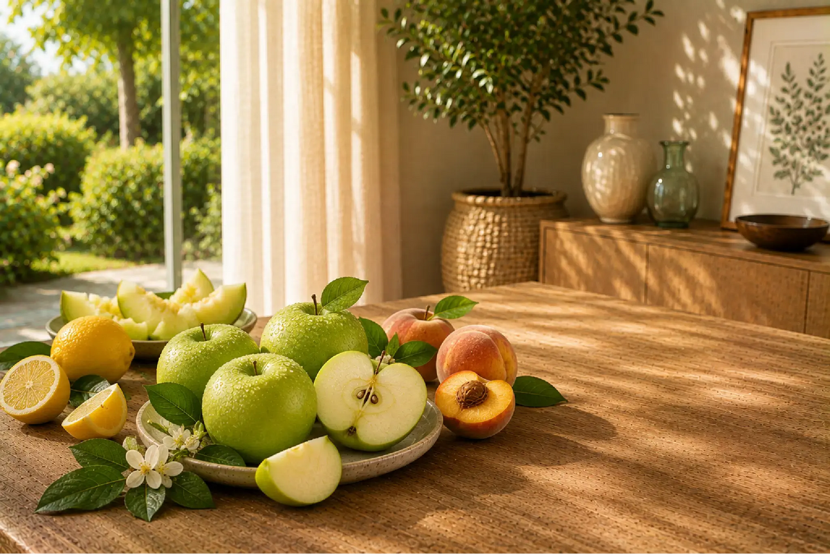 Manzana-Canela-Een-warme-fruitgeur-met-frisse-appel-zoete-aardbei-en-zachte-kaneel GeurFris.nl
