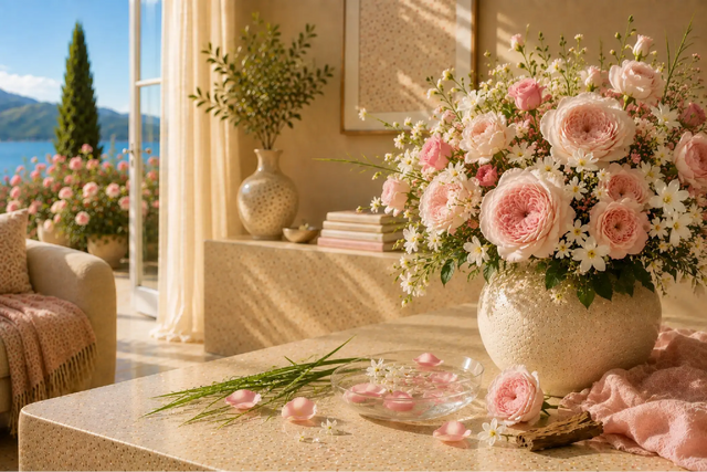 Pétalos de Rosa Raumduft: Ein romantischer Rosenduft mit taufrischen Blüten und warmem Zedernholz